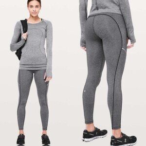lululemon | Speed Up Tight *Metallic Heathered Black